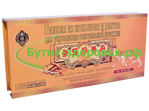 Пилюля из женьшеня и пантов для укрепления сексуальной функции